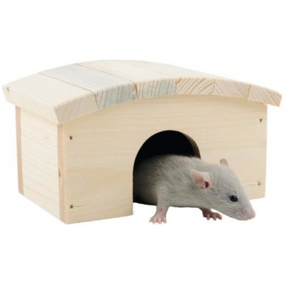 Vlastimil Morávek Dřevěný domek pro hlodavce obloukovitá střecha 14 x 10 x 8 cm – Hledejceny.cz