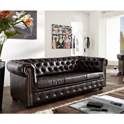 Askont Chesterfield Bis 3M Antique Brown