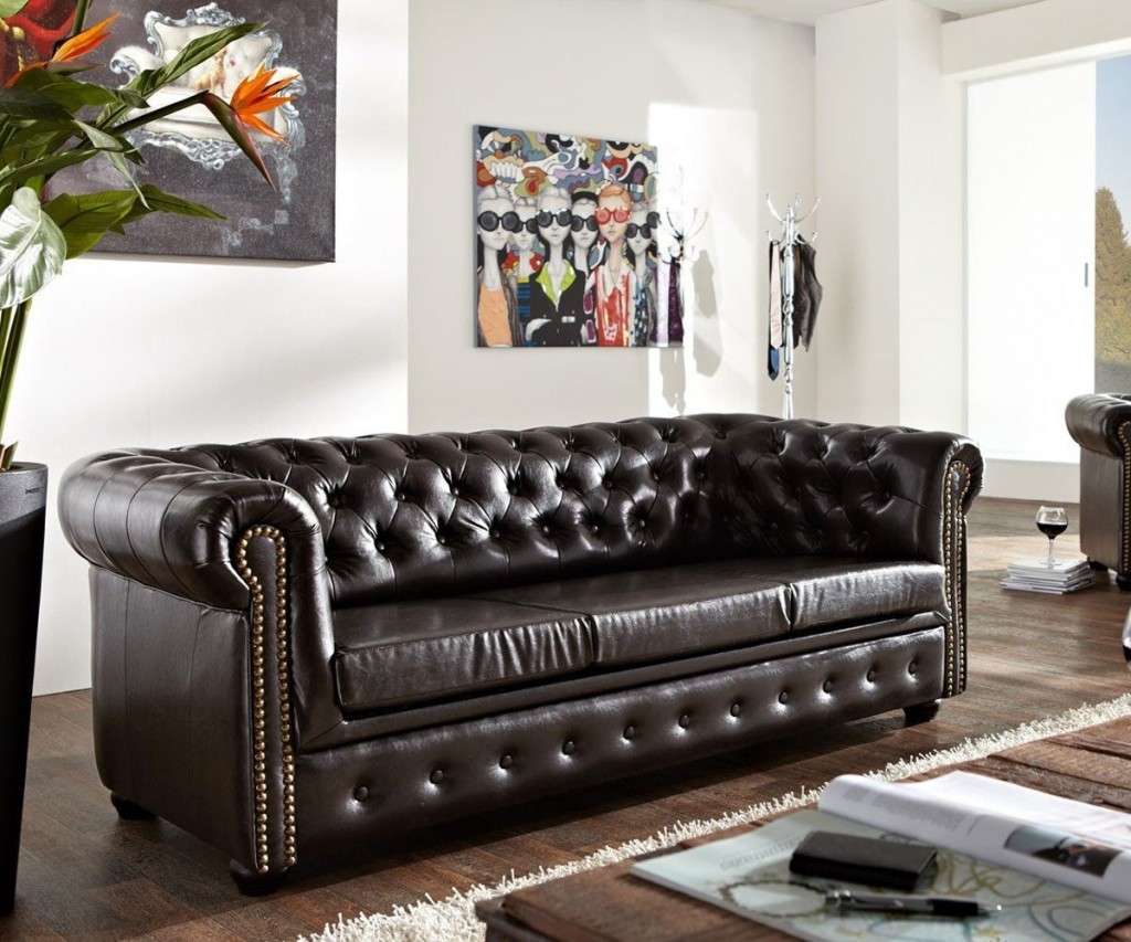 Askont Chesterfield Bis 3M Antique Brown