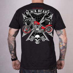 Pánské triko black Heart Iron černá