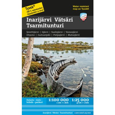 Inarijärvi, Vätsäri & Tsarmitunturi - turistická mapa