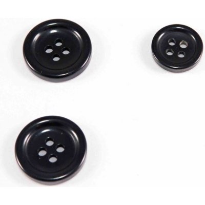 Oblekový knoflík - černý - průměr 2 cm – Hledejceny.cz