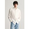 Pánská Košile Gant košile reg linen shirt bílá