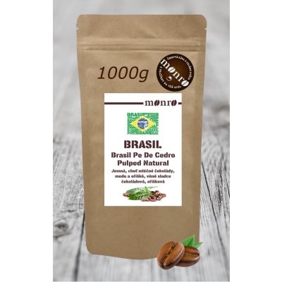 Monro 100% Arabika Brasil Pè de Cedro Estate zrnková 1 kg – Hledejceny.cz