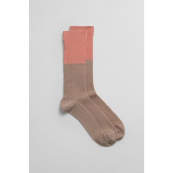 Gant ponožky D2. COLOR BLOCK SOCKS hnědá