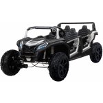 Mamido elektrické autíčko Buggy UTV čtyřmístné 24V nafukovací kola bílá – Zboží Mobilmania