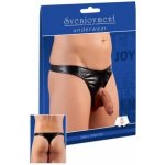 Svenjoyment Pánská tanga s otvorem na penis v imitaci kůže – Sleviste.cz