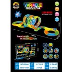 RKToys Svítící autodráha VARIABLE Speed Track 162 dílů se smyčkami – Zboží Dáma