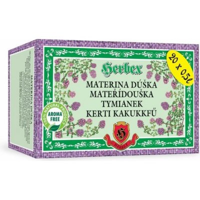 Herbex Mateřídouška bylinný čaj 20 x 3 g – Zbozi.Blesk.cz