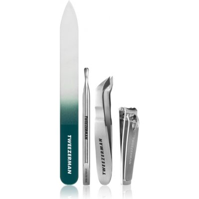 Tweezerman Nail Care Set Emerald Shimmer, limitovaná sada na manikúru – Sleviste.cz