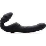 Strap-On-Me L 15,8 cm 3,7 cm Silikonový připínací strap less se třemi motory a dálkovým ovládáním Silicone Bendable Strap on black – Zboží Mobilmania