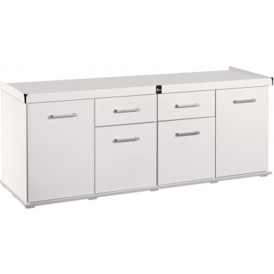 Diversa stolek Solid rovný, bílý 200 x 60 x 75 cm – Zboží Dáma