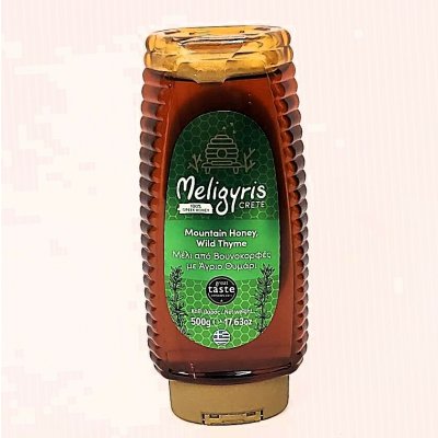 MELIGYRIS Řecký horský med Divoký tymián květový, plastová dóza 500 g – Hledejceny.cz