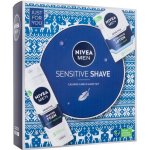 Nivea Men Sensitive Shave voda po holení Men Sensitive 100 ml + pěna na holení Men Sensitive 200 ml dárková sada – Zbozi.Blesk.cz