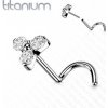 Piercing Šperky4U Push In piercing do nosu titan TIT1177