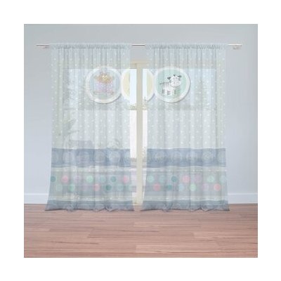 Sablio Záclony Plyšáčci: 2ks 150x250cm – Hledejceny.cz