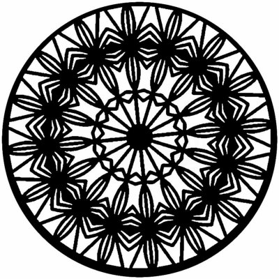 Šablona TCW 12 x12 30,5 x 30,5cm Mandala Prismatic – Zboží Dáma