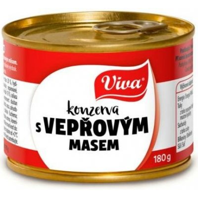VIVA Konzerva s vepřovým masem 180 g – Sleviste.cz