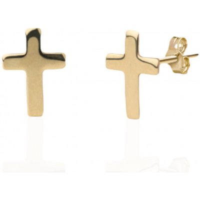 Luxur minimalistické ve tvaru křížku Idol Lima žluté zlato 1431816-0-0-0 – Zboží Mobilmania