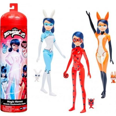 Playmates Toys Miraculous Beruška a Černý kocour tranformující se Marinette