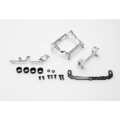 PN Racing Mini-Z MR02/03 93–102mm Multi Motor Mount Silver