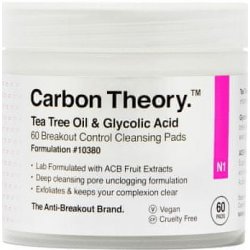 Carbon Theory Facial Cleansing Pads odličovací tampóny 60 ks