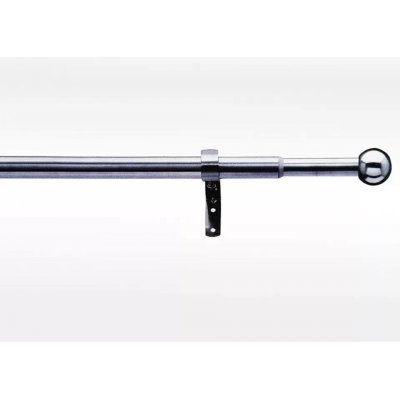 Záclonová souprava roztažitelná KOULE 16/19mm, 200-350cm, ušl.ocel, bez kroužků – Hledejceny.cz