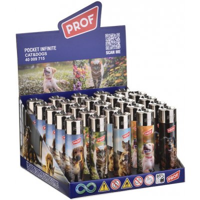 Prof Piezo BOX 25 ks PROF Flint Round Cats & Dogs – Hledejceny.cz