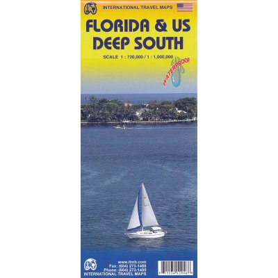 mapa Florida US Deep south 1:720 t. 1:1 mil. ITM