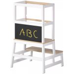 Spielwerk Učicí věž schůdky borovice 93x56x49 cm bílá antracit – Hledejceny.cz