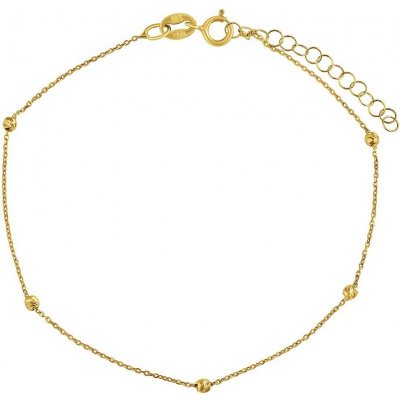 SILVEGO jemný zlatý anker Roma zdobený kuličkami Y AWFZD020BGY1 – Zboží Mobilmania