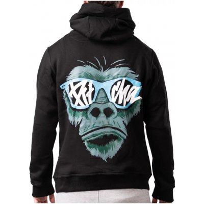 mikina Pitcha GORILLA black/turquiose – Zboží Dáma