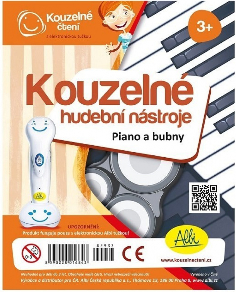 Albi Kouzelné čtení Kouzelné hudební nástroje Piano a bubny