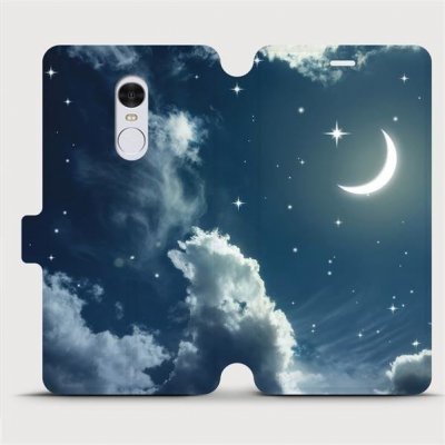 Pouzdro Mobiwear Parádní flip Xiaomi Redmi Note 4 Global - V145P - Noční obloha s měsícem