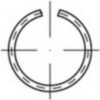 TOOLCRAFT 146396 rozpěrné pojistné kroužky vnitřní Ø: 27.7 mm DIN 7993 pružinová ocel 100 ks – Zboží Mobilmania