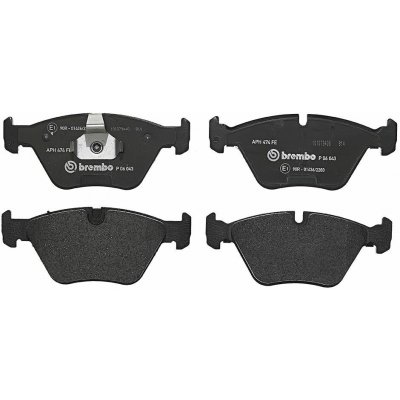 Sada brzdových destiček, kotoučová brzda BREMBO P 06 043X – Sleviste.cz