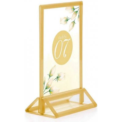 A-Z Reklama CZ Menu stojánek se základnou pro prospekt A6 - Gold – Zboží Živě