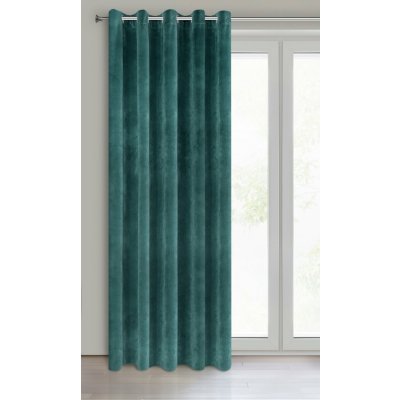 EUROFIRANY ZATEMŇOVACÍ ZÁVĚS NA KROUŽCÍCH VILLA 140X250 CM TMAVĚTYRKYSOVÁ – Hledejceny.cz