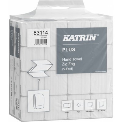 KATRIN Plus Z-Z, 1 vrstva, bílé, 6000 ks, 83114 – Zboží Mobilmania