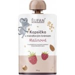 ŠUFAN Kapsička s mandlovým krémem malinová 110 g – Zboží Dáma