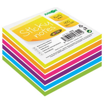 Blok/kostka samolepicí Sticky Notes - Neon/White 76x76 mm/400 l. – Hledejceny.cz