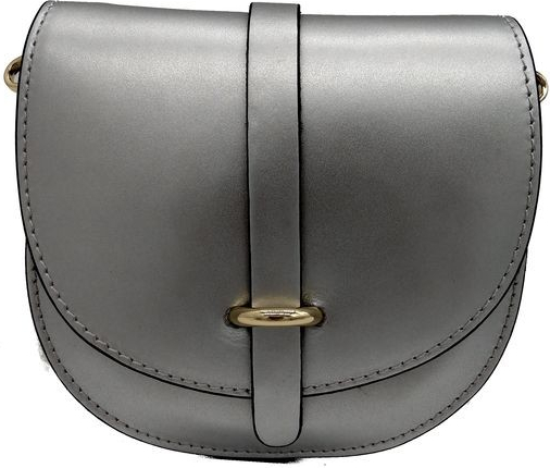 Dámská kožená kabelka Donatella 16819 stříbrná
