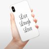 Pouzdro a kryt na mobilní telefon Apple Pouzdro iSaprio iPhone XS Max Live Laugh Love