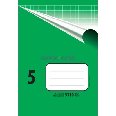 Bobo Školní sešit A5 5110 čtverečkovaný – Zboží Dáma