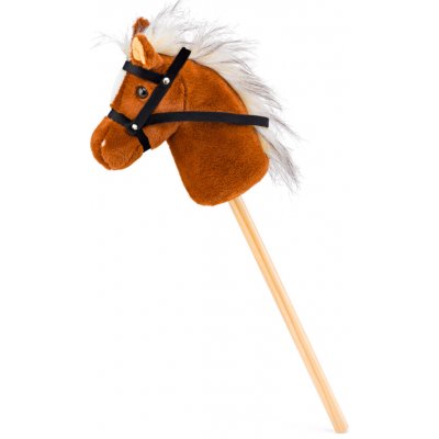 FAUNICA Kůň světle hnědý na tyči Hobby horse Scarlet – Sleviste.cz