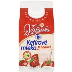 Mlékárna Valašské Meziříčí Kefírové mléko nízkotučné jahodové 450 g