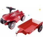Big Set Bobby Car Neo červené zvukové s 3-vrstvovými gumovými kolesami a prívesný vozík hranatý SM56240-2 – Zbozi.Blesk.cz
