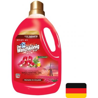 WaschKönig prací gel Color Spring Holland s konopným olejem 110 PD 3,3 l – Sleviste.cz