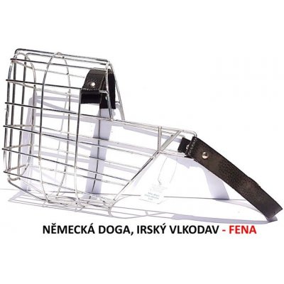 Mr. Rozchov Náhubek kovový Německá doga Irský vlkodav fena – Zboží Dáma