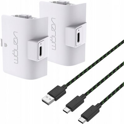 VENOM VS2872 Xbox Series S/X & One White Twin Battery Pack + 3m kabel – Zboží Živě